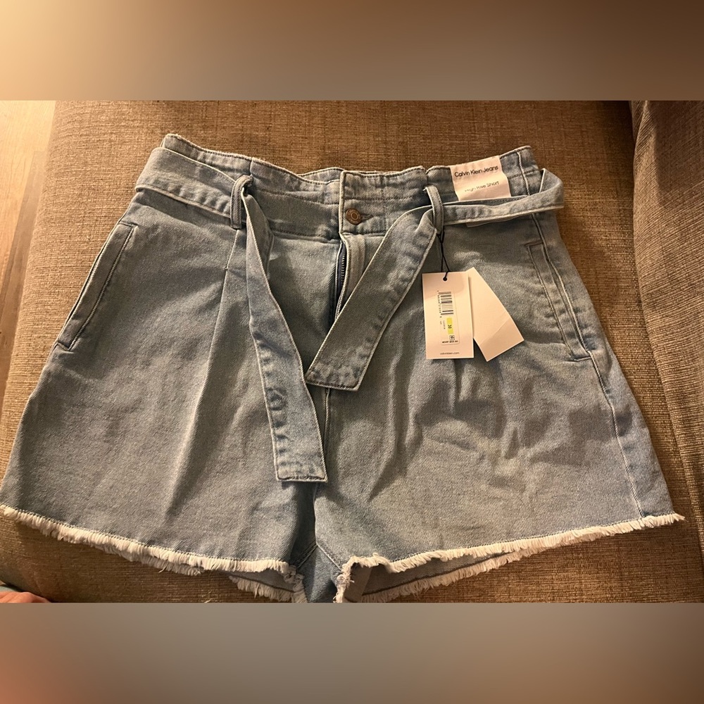 Calvin Klein Light Blue Denim Shorts